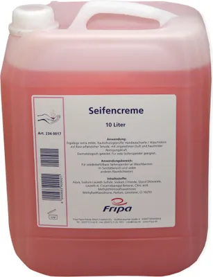 Produktbild von fripa Seifencreme passend für FRIPA Seifenspender, im 10 Liter Kanister