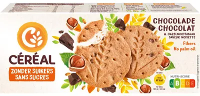 Productafbeelding van Céréal Zandkoek Hazelnoot Chocolade (132 gr)
