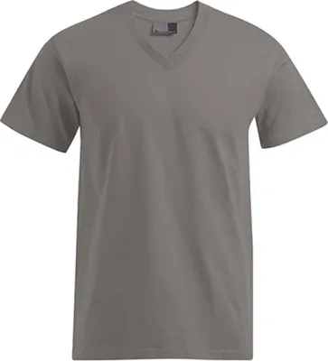 Produktbild von Premium V-Ausschnitt T-Shirt Herren, Grau, XXL
