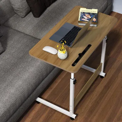 Imagen del producto de Mesa auxiliar ajustable con ruedas para uso doméstico