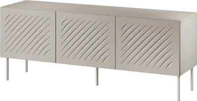 Produktbild von Furniture24 Fernsehschrank Siena 150 X 60 X 40 Cm 3 Türiger Wohnzimmerschrank Lowboardb Kaschmir
