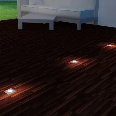 Immagine prodotto di vidaXL Faretto da incasso a LED 3 pz. Quadrato per esterni