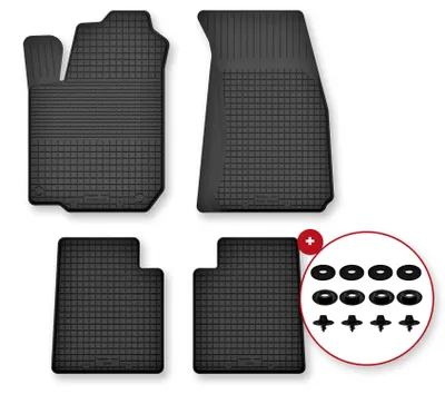 Produktbild von Gummi-Fußmatten für Mitsubishi Colt V (CJ0) 1996-2003 (Schrägheck) – 4-tlg, Schwarz, Semi-Universal, angepasst – Wielganizator Semi-Universal