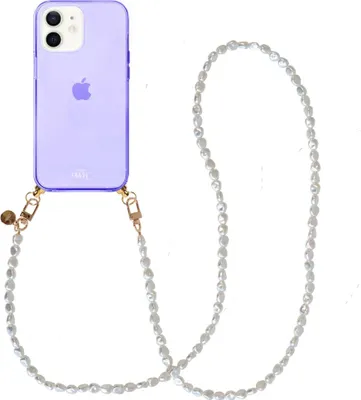 Produktbild von Pearlfection Cord Hülle Purple - Long Cord  - Kompatibel mit iPhone 12