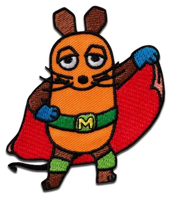 Obrázek produktu pro Mono-Quick The Mouse Superhero - nášivka, nažehlovací nášivka, nášivka, nášivky, k nažehlení, velikost: 7,5 x 6,5 cm