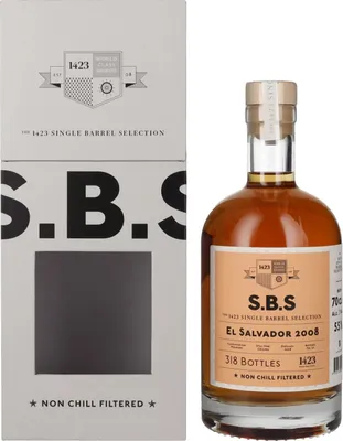 Produktbild von 1423 S.B.S EL SALVADOR Rum 2008 55% Vol. 0,7l in Geschenkbox