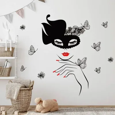 Obrázek produktu pro Samolepka na zeď Mystic Face - Mystický design KP34649