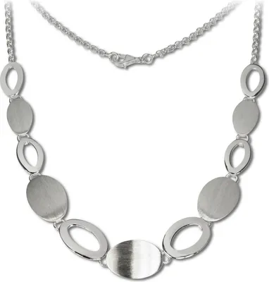 Produktbild von SilberDream Kette Collier für Damen Grazie 45cm Sterling Silber matt SDK408