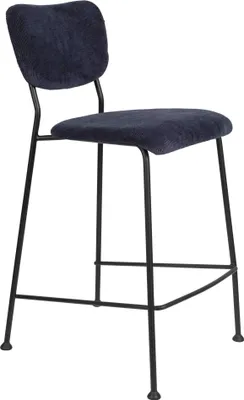 Produktbild von 2er Set Zuiver Benson Barhocker Stahl/Polyester 64,5 cm