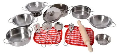 Obrázok produktu pre Sada kuchynského riadu a hrncov, 15 kusov.
