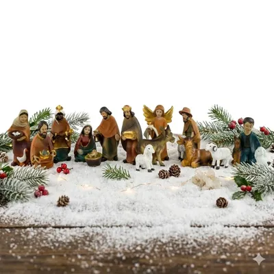 Immagine prodotto di Bellissime statuine da lettino 15 pezzi, circa 10,5 cm, ETA 2
