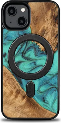 Produktbild von Bewood Unique Case für iPhone 14 - Türkis mit MagSafe