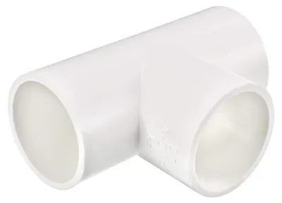 PVC T-Stück 40 mm, 2er-Pack, Rohrverbinder 20 mm