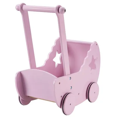 Produktbild von Kids Concept 412668 Puppenwagen mit Decke und Matratze rosa