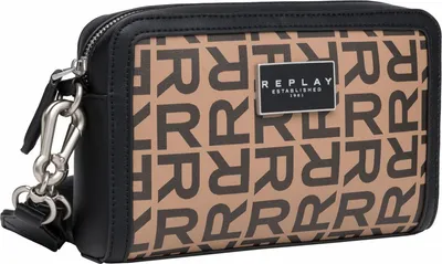 Produktbild von REPLAY Umhängetasche Crossbody Bag Pale Grey Brown + Black hellbraun