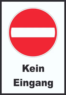 Produktbild von Kein Eingang Schild A6 (105x148mm)