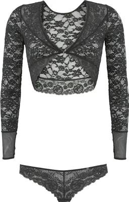 Produktbild von JETTE Set: Bralette-BH schwarz Größe 32
