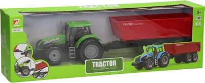 Produktbild von Spielzeug Traktor mit Anhänger 1:32 multicolor für Kinder