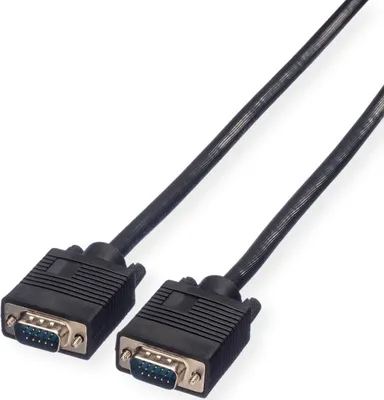 Zdjęcie produktu dla ROLINE 11.04.5202, 2 m, VGA (D-Sub), VGA (D-Sub), Męska, Męska, Czarny