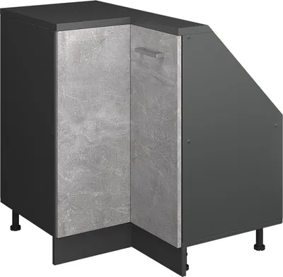 Zdjęcie produktu dla Szafa skosna Szafka narożna Vicco Rion Beton 75.6 x 81.6 cm z 1 drzwiami, Model 58605