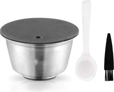 Obrázok produktu pre Opakovane použiteľná sada kávových kapsúl z nehrdzavejúcej ocele, kompatibilná s kávovarmi DOLCE GUSTO EDG Lumio
