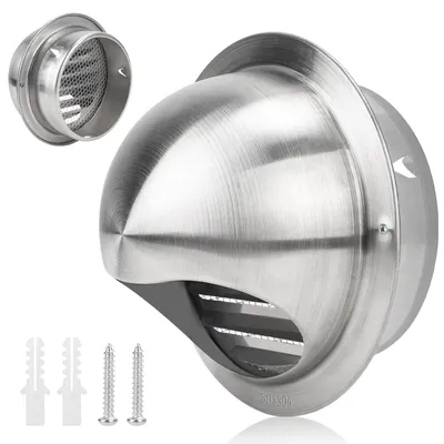 Immagine prodotto di Griglia di ventilazione rotonda da 125 mm con protezione anti-insetti