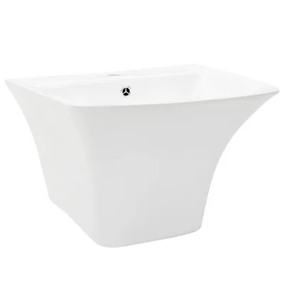Immagine prodotto di vidaXL Lavabo a parete in Vetroceramica bianca 530 x 440 x 370 mm