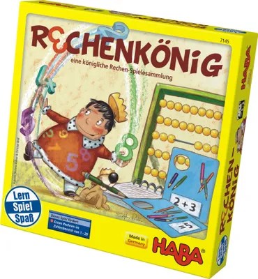 Produktbild von HABA Rechenkönig, Lernspiel, Kinderspiele, Kinder Spiele, Lern Spiel, Spielzeug, 7145