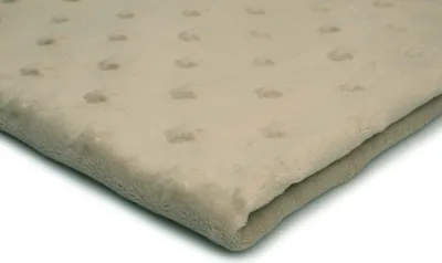 Obrázek produktu pro Minkee Fleece pletenina s hvězdičkami světle béžová 50 x 155 cm