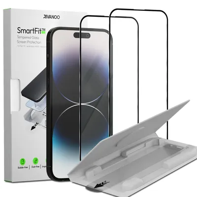 Zdjęcie produktu dla 2-pak iPhone 14 Pro Szkło ochronne na ekran - Szkło hartowane | [Automatyczna instalacja] - Bez bąbelków
