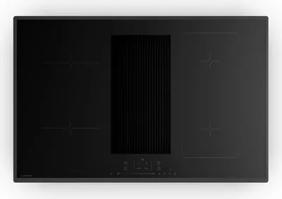 Produktbild von Klarstein Velaire Induktionskochfeld mit Dunstabzug - 80cm, 4 Zonen, 8400W Boost, Flex-Zone, Touch-Slider, Timer, Kindersicherung, Restwärmeanzeige, Induktionsfeld mit Abzug