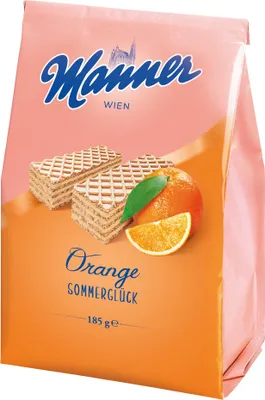 Produktbild von Manner Sommerwaffel Orange 185g