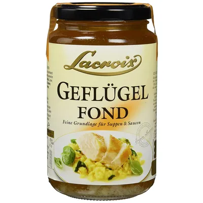 Produktbild von Lacroix Geflügel Fond Grundlage für Suppen oder Saucen 400ml 6er Pack