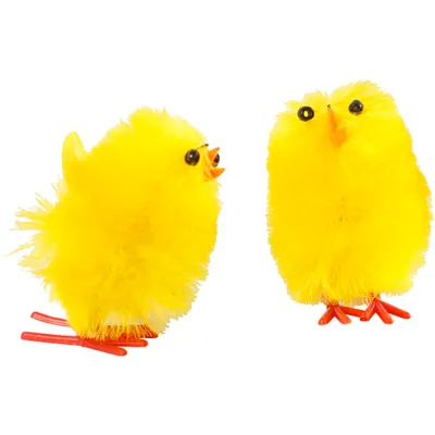 Produktbild von Creativ Company Yellow Osterküken Chenille, 12st.