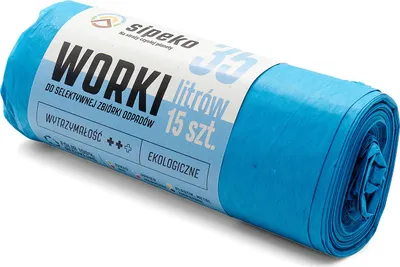 Obrázok produktu pre Vložky do koša 35 l modré LDPE a'15 ks