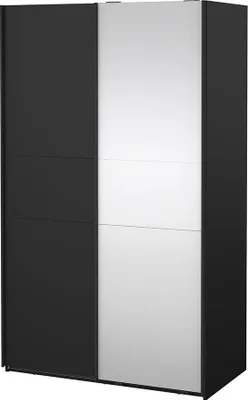 Produktbild von Como Schiebetürenschrank 2 Türen 120x200cm matt schwarz.