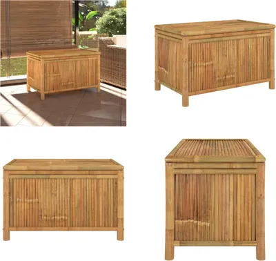 Produktbild von vidaXL Gartentruhe 90x52x55 cm Bambus - Gartentruhe - Gartentruhen - Gartenbox - Garten Aufbewahrungsbox