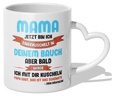 Produktbild von 22Feels Schwangerschaft Geschenk Frauen Geburtstag Muttertag Weihnachten Werdende Mama Mom To Be Verkünden Schwanger Baby Bald Mutter Kaffeetasse Haferl (Herzhenkel Weiss)