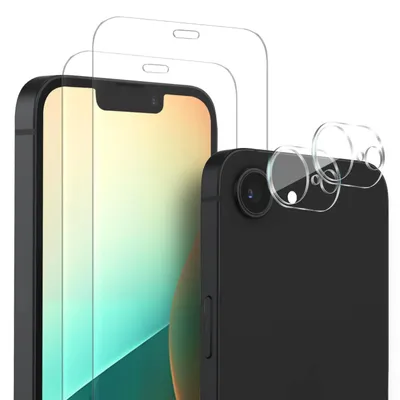 Produktbild von 2x Display + Kamera Glas für Apple iPhone 17e Displayschutz Kameraschutz Panzerfolie Displayglas Kameraglas 9H Schutzglas