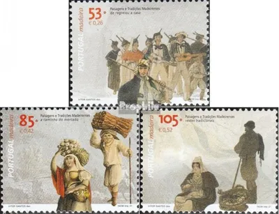 Produktbild von Briefmarken Portugal - Madeira 2001 Mi 213-215 (kompl.Ausg.) postfrisch Traditionen