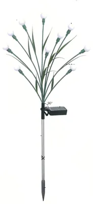 Image de Solarlamp - Lampe de jardin - Lampe d'extérieur - Éclairage de jardin - Éclairage de jardin solaire - Effet de couleurs RGB