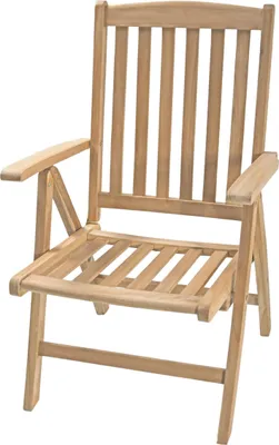 Produktbild von Gartenstuhl MARA - Teak, Hellbraun | Hochlehner Wetterfest Terrassenstuhl Outdoor Essstühle