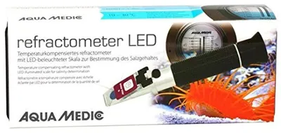 Refraktometer mit LED, temperaturkompensiert, für Salzgehalt und Dichte