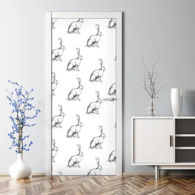 Produktbild von Dekorative Türposter Klebefolie selbstklebend Wandaufkleber Blüten Farbenfroh 70 x 200 cm
