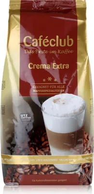 Produktbild von Cafeclub Crema Extra Kaffee-Bohnen 1kg - Für Kaffeevollautomaten