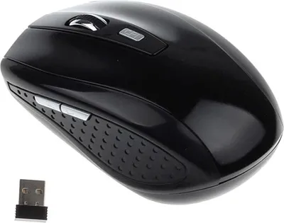 Obrázek produktu pro 2.4GHZ Přenosná bezdrátová myš bezdrátový optický svitek pro PC Laptop Black