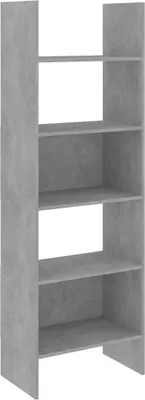 Produktbild von Bücherregal Betongrau 60x35x180 cm Holzwerkstoff