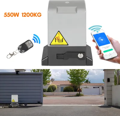 Produktbild von Jopassy Schiebetorantrieb Toröffner 550W Motor Set bis 1200kg Torantrieb Automatischer Mit WiFi Bluetooth APP und Fernbedienung + Schlüssel
