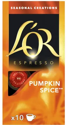 Image de Capsules de café L'OR Espresso Pumpkin Spice 52g, 10 capsules, compatibles Nespresso®