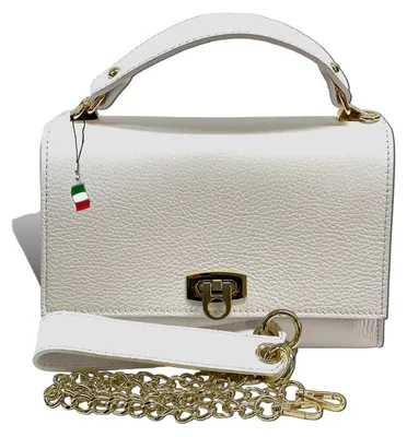 Produktbild von Florence Damen Handtasche Tasche weiß Leder Größe 23x8x15 D2OTF854W1